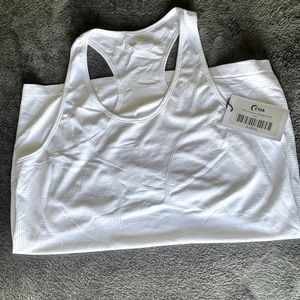 Zyia White Cooper Charged Tank